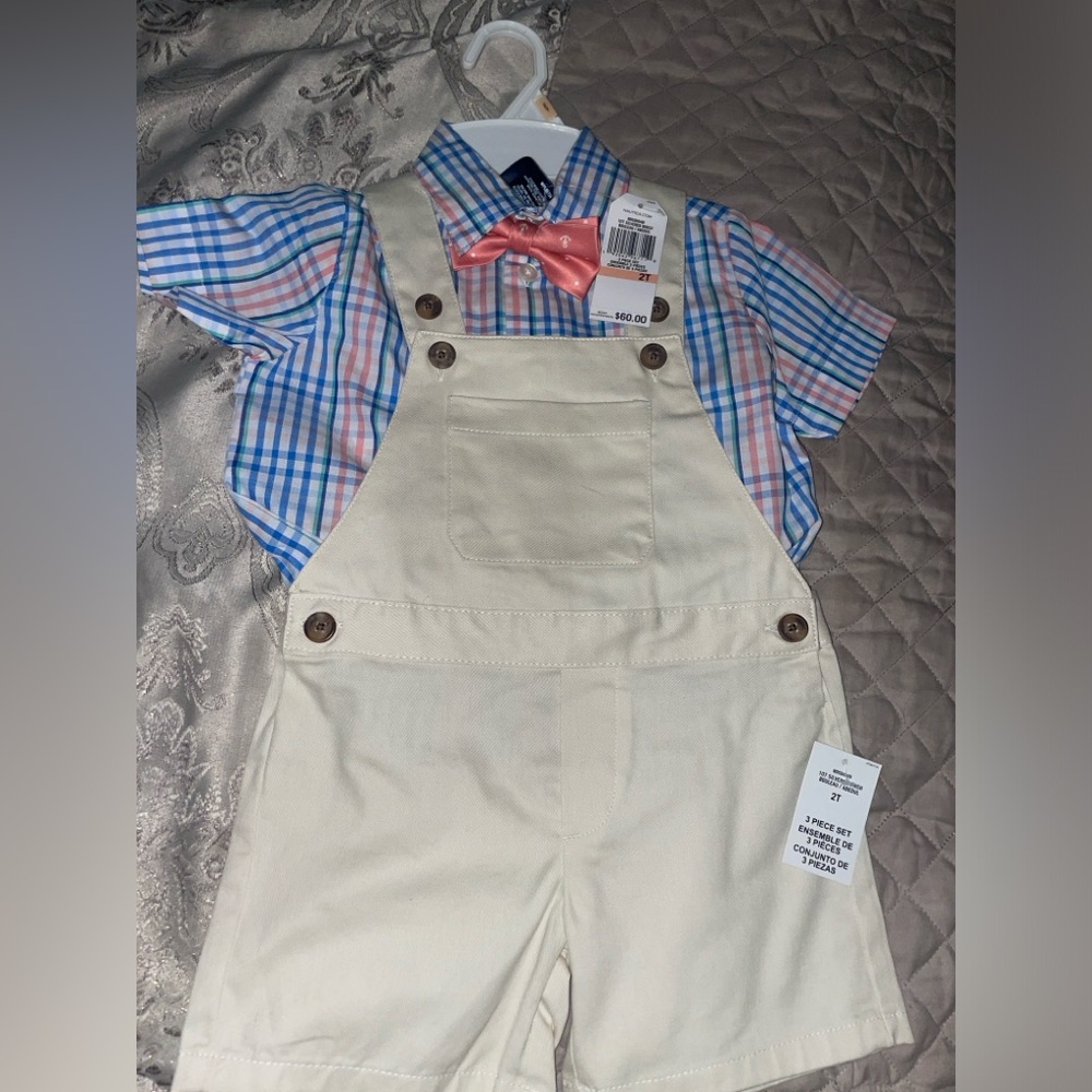 2T Nautica overalls outfit